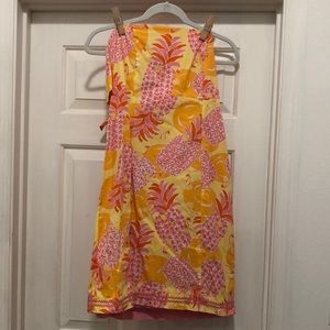 Lilly Pulitzer white label Strapless Pineapple Dress